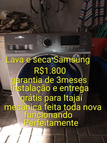 Vendo Lava e seca Samsung, com garantia de 3meses R$1.800, funcionando perfeitamente .