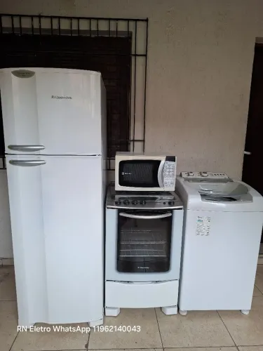 Geladeira Frost Free+Fogão 4 bocas+Máquina de lavar+Micro-ondas em Guarulhos-sp
