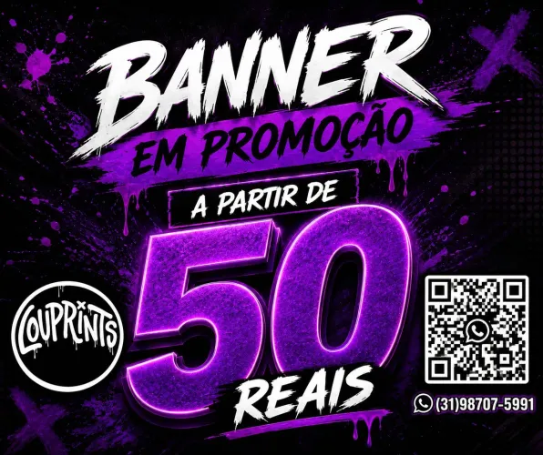 Banner promocional a partir de R$50