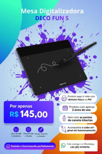 Mesa digitalizadora Deco Fun S da XP Pen