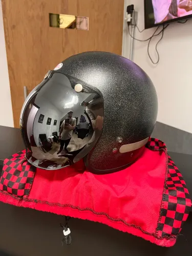Capacete Bell Custom 500 TAM. 60 com Viseira Espelhada