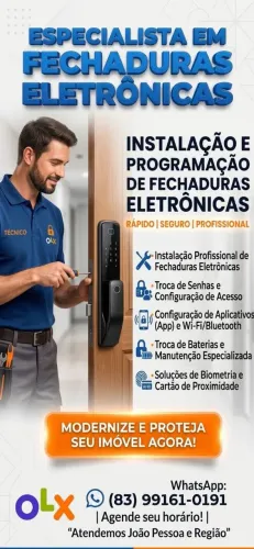 Fechadura Eletrônica - Instalação profissional!
