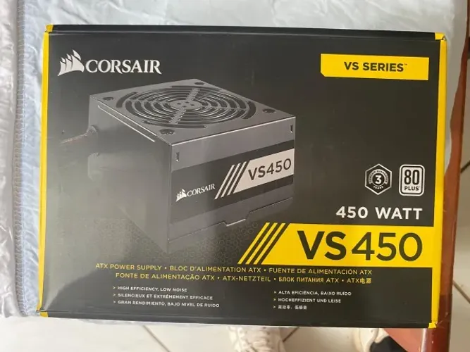 Fonte Corsair VS450 80 plus White