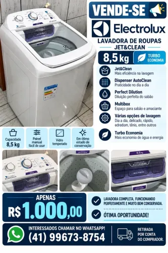 Máquina de lava Eletrolux