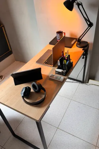 Mesa escritório modelo industrial 120x50