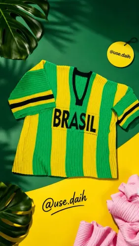 Blusa Feminina do Brasil de tricô