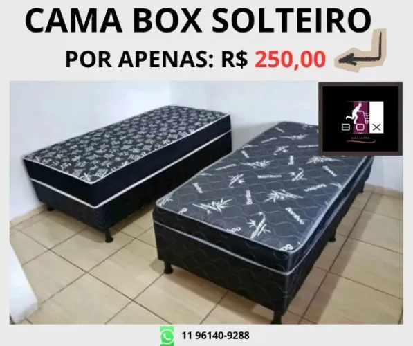 cama box solteiro