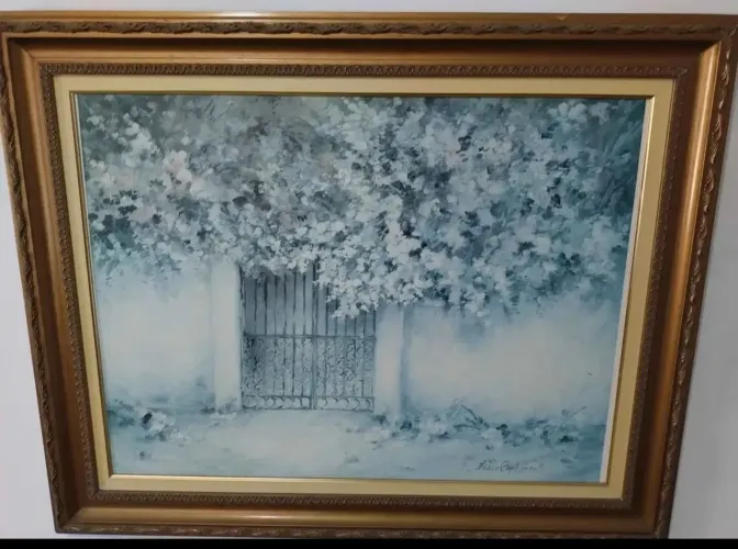 Quadro Pintura a Óleo Paisagem Portão - Fábio Cambronelli