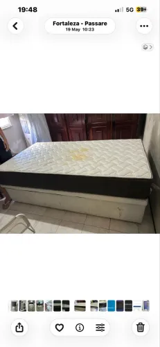 Cama solteirão prosaúde nanolastic, com box baú