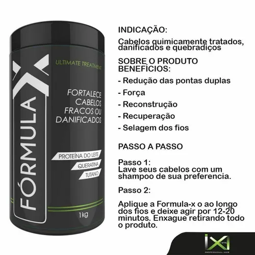 Máscara de hidratação Fórmula X