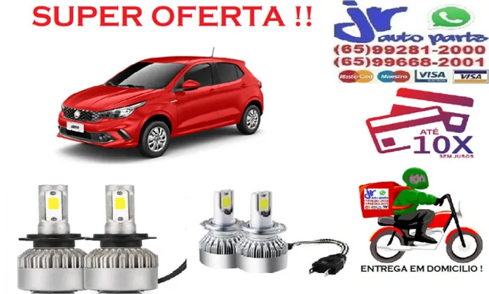 Lampada Ultra LED (Baixa) Fiat Argo 6000K 12V 24V