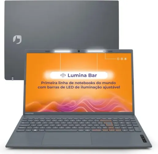 Notebook Positivo Vision C15 Lumina Bar Celeron 4GB 128GB eMMC, Windows 11 Home, Tela 15" 