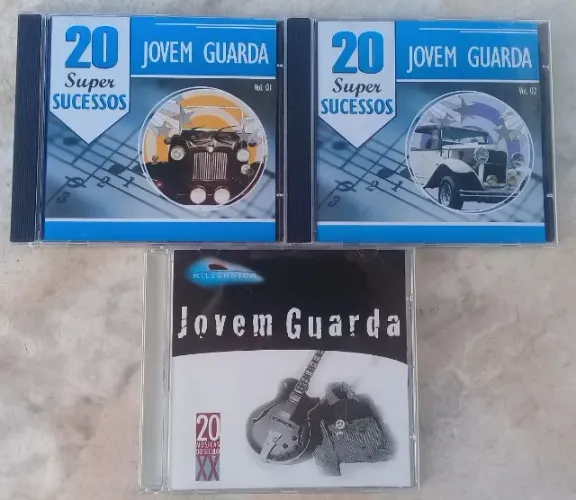 jovem guarda-3 cds originais-usados/conservados(pacote)
