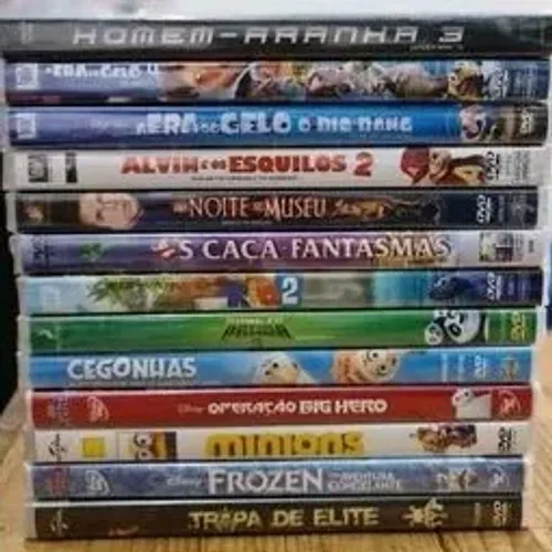 Dvd Lacrado - Diversos Títulos (Era do Gelo/Alvin/Rio/Frozrn/Kung Fu Panda)