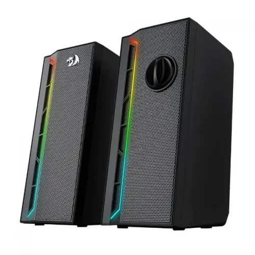 Caixa de Som Gamer Redragon Calliope GS580 RGB Stereo 2.0 3.5mm Black - WZetta