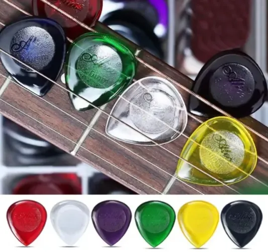 Kit com 10 Palhetas Standard (Gota) 2 mm - Violão e Guitara (Cores Sortidas)