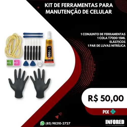 kit de Ferramentas para Manutenção de Celular