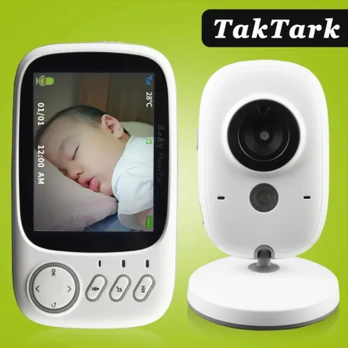 Babá Eletrônica Tak Tark Modelo BM603 com visão noturna e Tela LCD 3,2''