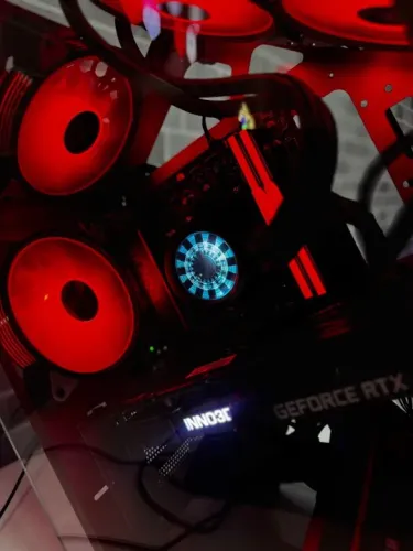 PC GAMER CUSTOM IRON MAN, Personalizado (AMD RYZEN 7 5700X3D, RTX 3060 Ti, 32GB RGB 3200