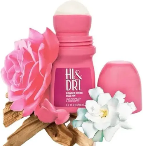 Desodorante Hi & Dri Powder Fresh Rosa Roll-on 50ml