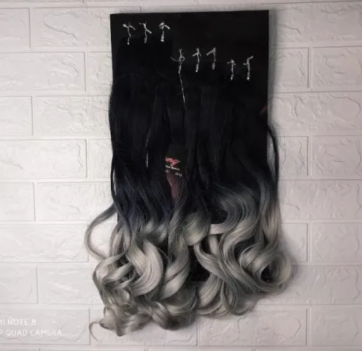 Cabelo Organico Weng 60cm 260g 8 Tela O30g00a Ondulado - Cor ( 1bf88a )