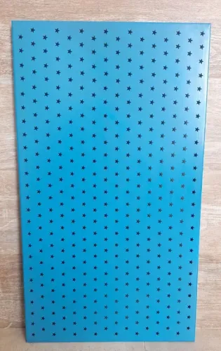 Painel Metálico 40x70 Estrela Azul Tok Stok