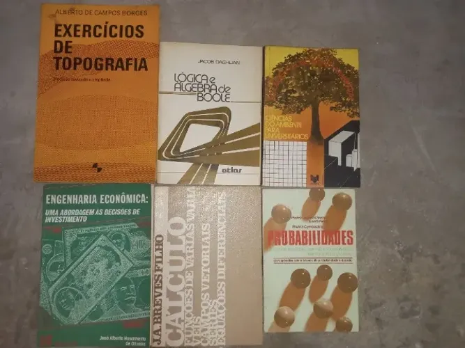 Livros Engenharia Civil - Topografia / Cálc. numér. / Probabilidades /Outros