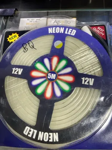 Fita neon 5m Branco Quente 12v