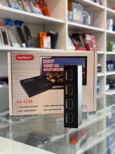Splitter HDMI 1x4 1080p 3D com amplificador