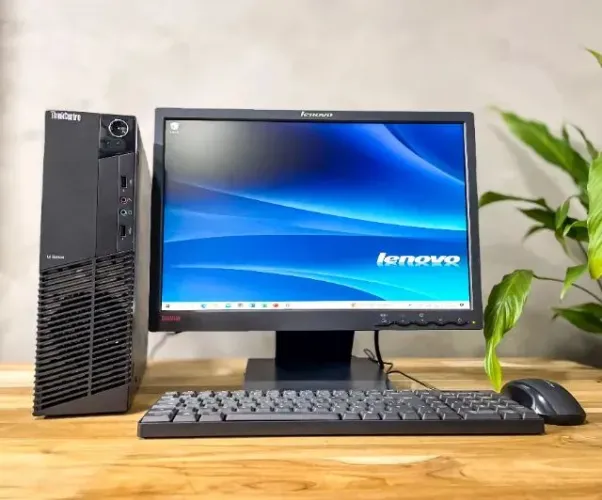 Computador Completo Lenovo i5 3ª 8Gb Ssd 240Gb Monitor 19 Polegadas Widescreen