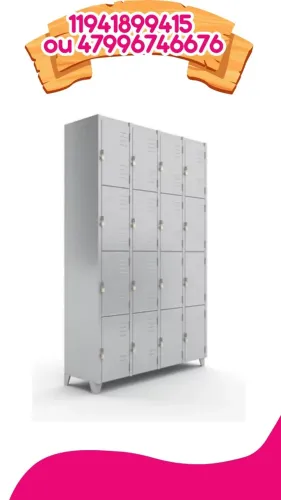 roupeiro de aço 16 portas