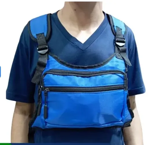 Bolsa de Peito Motoboy Sling Alça Ajustável Unissex Impermeável e Multifuncional z1005