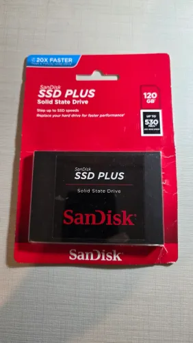 SSD SanDisk Plus 120GB SATA III - 530MB/s Leitura