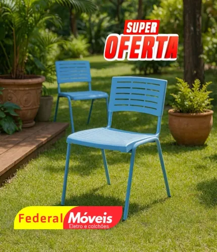  Cadeira Plástica Niala - Ótima escolha para áreas externas