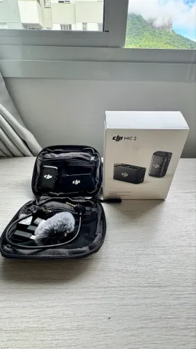 Microfone DJI Mic 2 (1 TX Microfone + 1 RX Receptor)