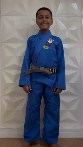 Kimono de Jiu-Jitsu Infantil Azul GORILLA (Novo na Etiqueta)