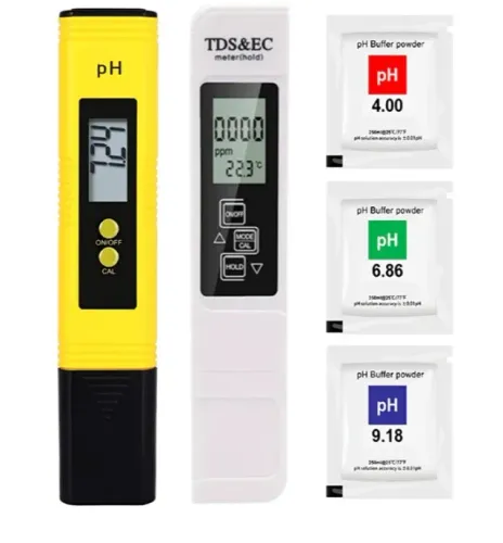 Medidor PH e TDS Digital Kit Para Hidroponia, Aquário, Piscina e outros