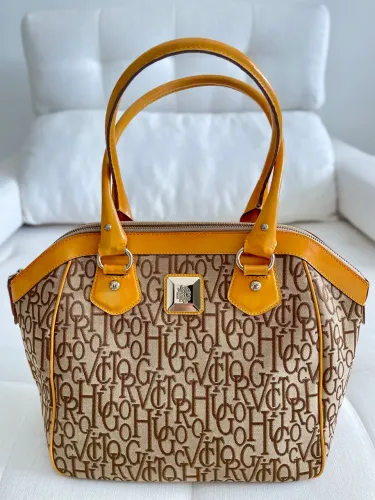 BOLSA VICTOR HUGO ORIGINAL USADA CARAMELO