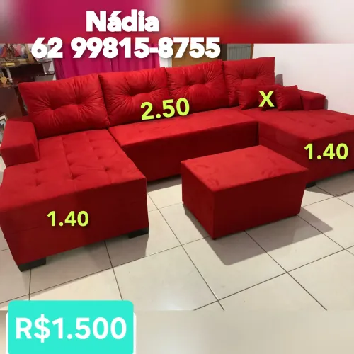 Sofá vermelho
