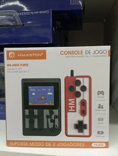 Mini Game Console de Jogo retrô Portátil 400 Jogos - Tela HD - 2 Jogadores