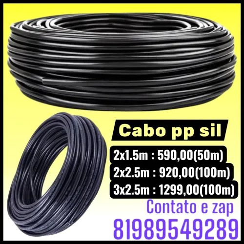 Cabo elétrico pp da sil