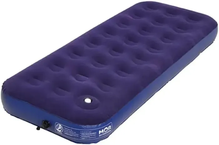 Colchão Inflável Solteiro Mor Multiuso com Fole - Azul