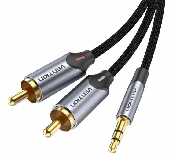 Cabo P2 Para RCA Macho - 10 Metros- Trançado - Original VENTION - R$:100,00 Cada