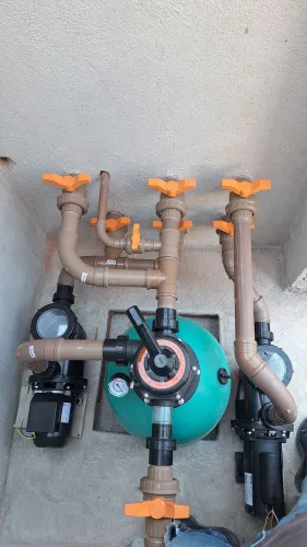 Instalação hidráulica para piscinas 