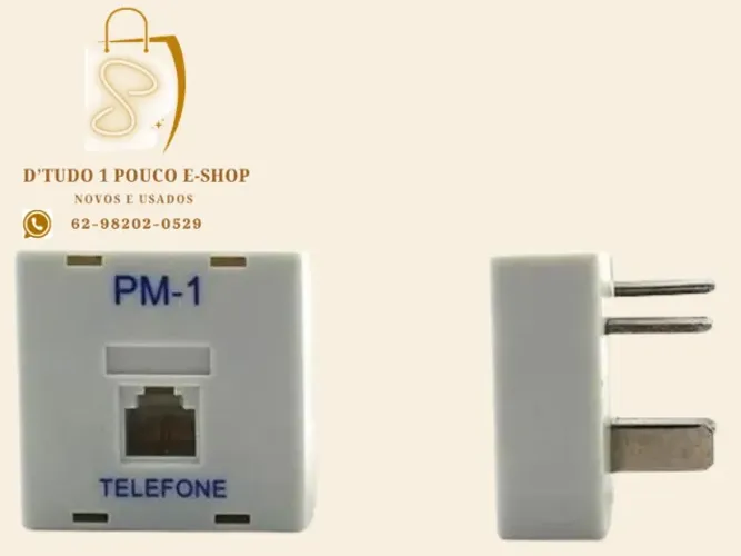 Pino Modular Rj11 Para Telefone Branco