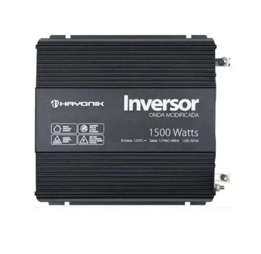 Inversor de Onda Modificada 1500W 12Vdc/127V Off Grid Hayonik Usado Ótimo Estado 