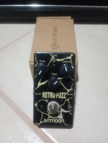 Pedal de efeito Retro Fuzz ammoon para guitarra 