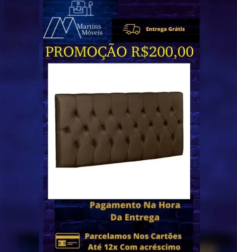 GRANDE PROMOÇÃO CABECEIRA PARA CAMA DE CASAL ENTREGA GRATIS ACEITA CARTÃO