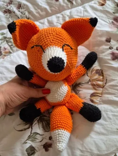 Raposa amigurumi pequeno príncipe 