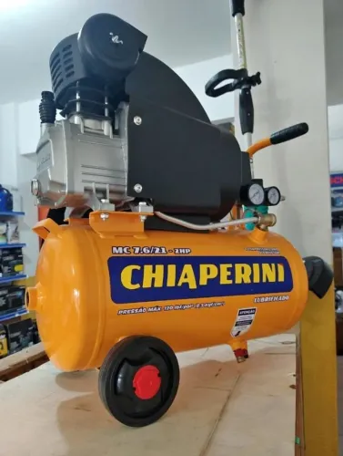 Compressor de Ar 21 Litros 120 psiMotor 2Hp 220v - Chiaperini (loja)